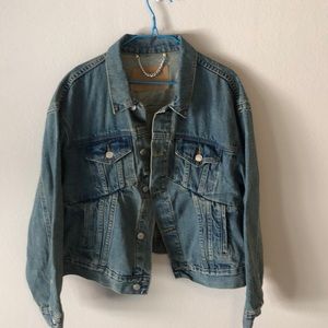 Balenciaga blue denim oversized jacket